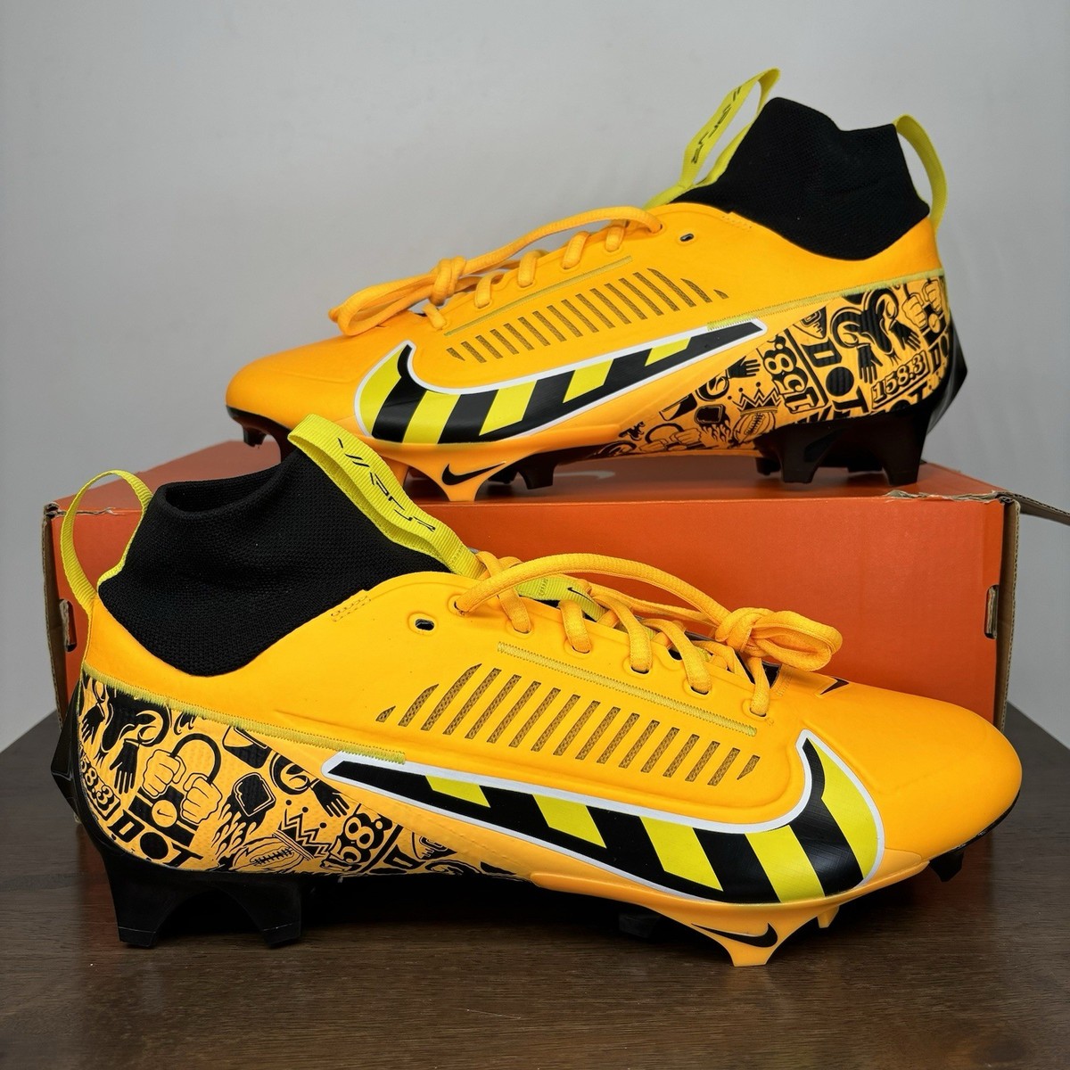 Nike Vapor Edge Pro 360 2 NRG Yellow/Black Football Cleats FQ4026