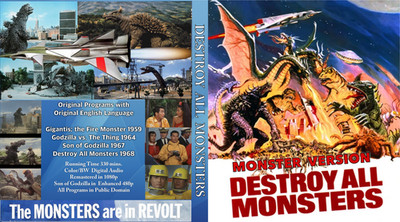 DESTROY ALL MONSTERS + Bonus Programs   ( English Versions - Blu Ray BD-R   )