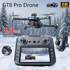Drones GPS 8K HD 180° Dual Cameras Brushless Obstacle Avoidance Quadcopter Toys