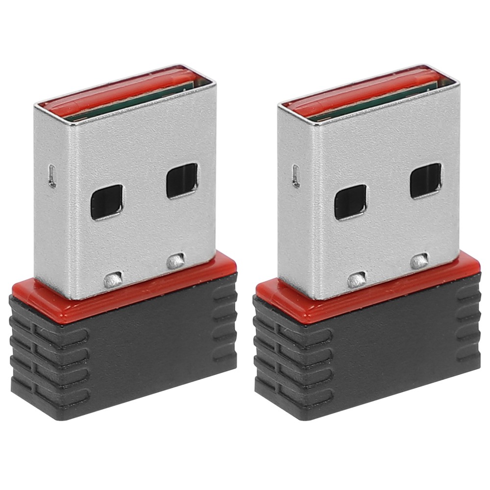2 PCS Wireless Network Card Wifi Receiver Adapter for Desktop Dongle