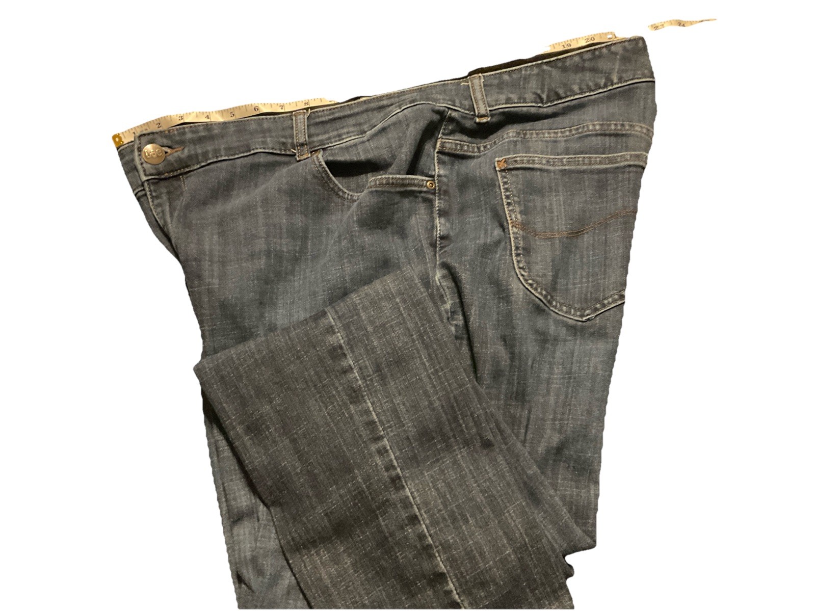 Lee Women's Size 42’ Long Jeans Relaxed Fit Mid Rise Straight Leg 44x 42 image 2