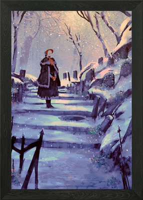 Christmas Hoont 2 gerahmtes Wandbild Poster Leinwanddruck Bild