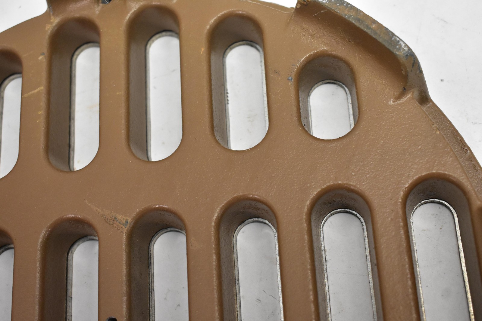 Round Floor Drain Grate Cover Cast Iron Base Stainless Slotted Heavy Duty 10.75"