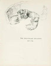 DACHSHUND PUPPIES SLEEPING LOVELY VINTAGE 1937 DOG ART PRINT by ARTIST KF BARKER