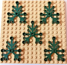Lego Leaves 6x5 Dark Green Leaf Tree Landscaping Foliage Decorating NEW X5