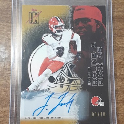 Gold Auto 01/10 Topps 2025 Signature Class Jerry Jeudy #70 Cleveland Browns