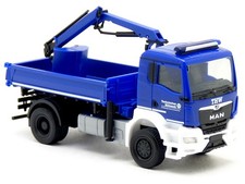 Herpa 319522 - MAN TGS NN Kipper Kran Bagger THW Brandenburg LKW - 1:87 H0