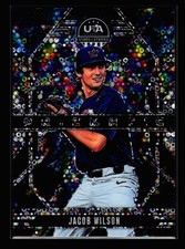 2026 Panini Stars & Stripes Disco Prizmatic Card #18 Jacob Wilson Insert