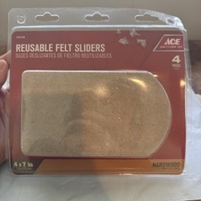 ACE SLIDE 4"X7" Large Hardwood Floor Felt Sliders 4 New