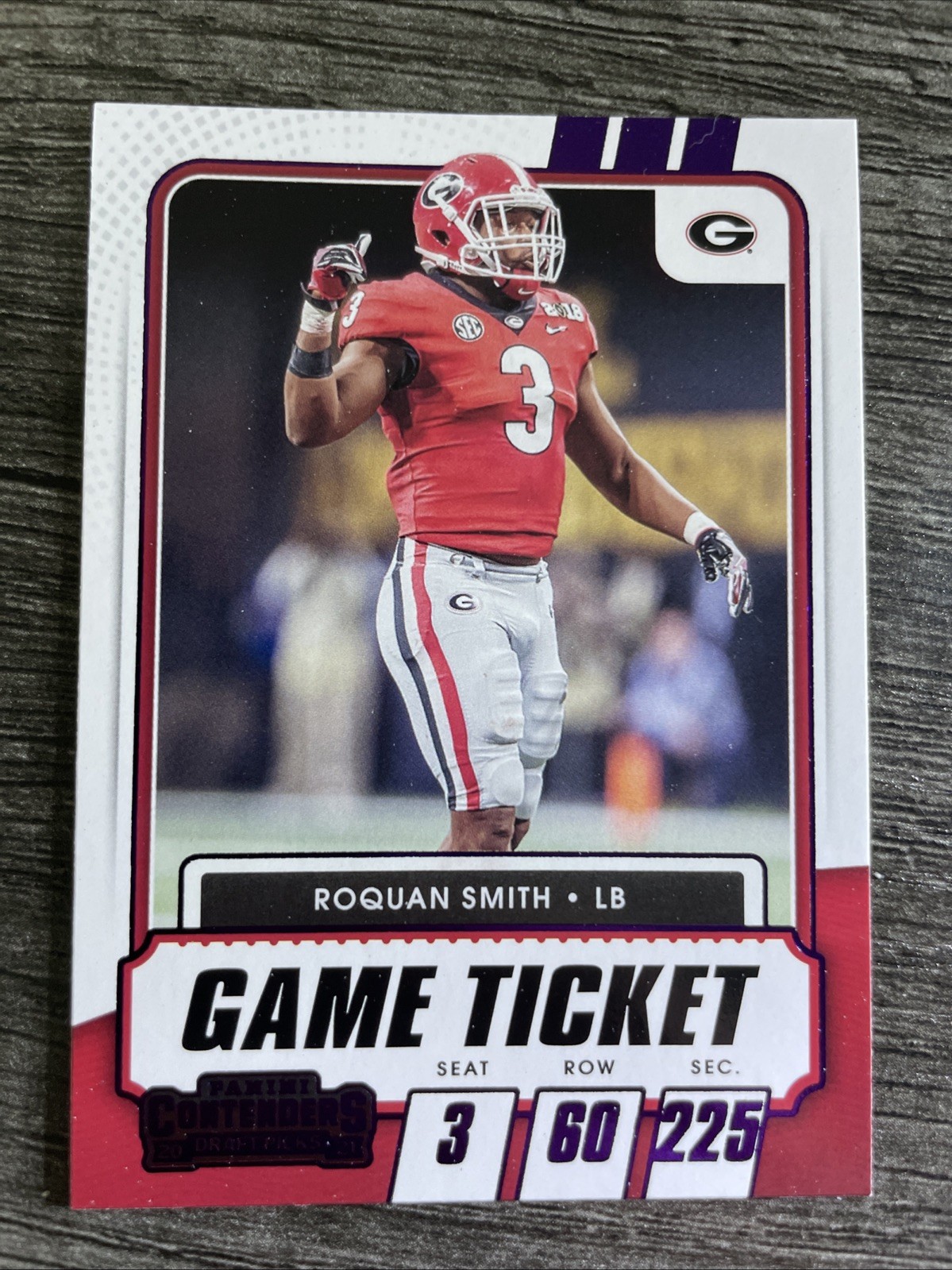 ROQUAN SMITH - 2021 Contenders Draft Picks - Game Ticket Purple Parallel