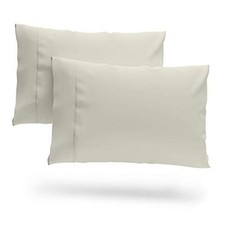 Premium Rayon Derived from Bamboo Pillowcase Set of 2 - Ultra Standard Cream