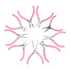 Mini Pliers Jewelry Tool Pink Pointed Nose DIY Various