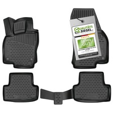 WALSER XTR Gummifußmatten kompatibel mit Skoda Karoq 2017 - Heute Auto Fußmatte