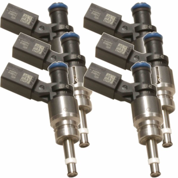 6X Hitachi EinspritzdüSe Einspritzventil FüR Audi A5 8T3 3.2 Fsi Quattro-image
