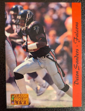 DEION SANDERS HoF  ATLANTA FALCONS 1993CLASSIC PRO LIVE card# 7