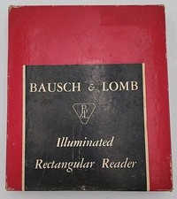 VTG Bausch  Lomb Illuminated Rectangular Reader Magnifier TESTED