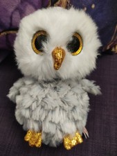Ty Beanie Buddy Owlette the Owl  Plush Toy – Soft Cuddly Beanie Buddy .