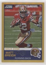 2019 Score Gold Zone 26/50 Matt Breida #306 hc0
