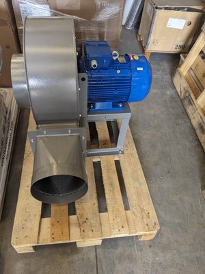 Industrie Radial Paddel Ventilator Hackschnitzel Kunststoff, Perlen fördern 7,5 kW 3 Ph