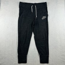 Retro Nike Sportswear Gym Capri Pants Dark Grey 545782-010 Womens Medium Red Tag