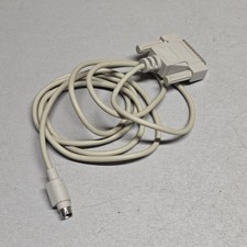 Apple Macintosh Mini-DIN 8 to DB25 Male Serial Cable RS-232 Vintage