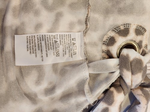 BELLE by KIM GRAVEL Women’s Tunic Blouse Size 2X Colorful Animal Print V Neck - Picture 7 of 8