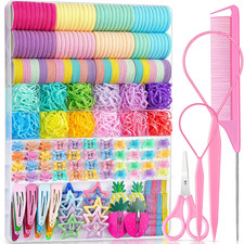 Ligas cabello 827 piezas coloridas accesorios con pinzas para ninas peinado