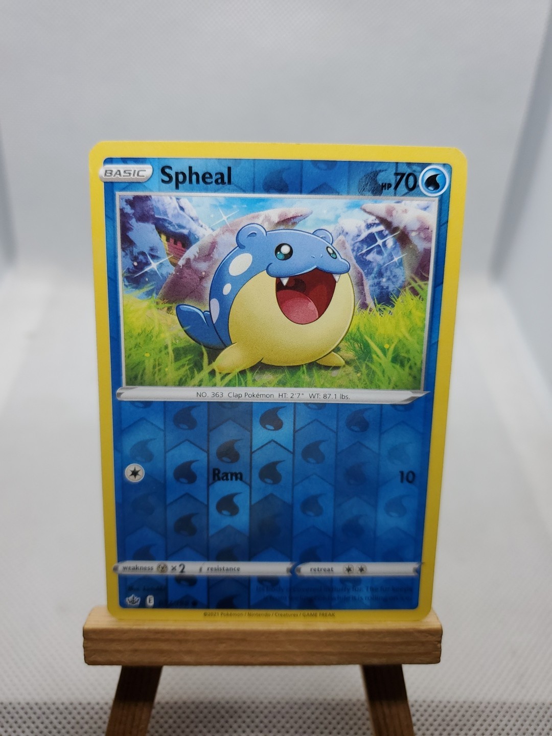 Spheal 37/198 Chilling Reign Reverse Holo Common Pokemon Card TCG 