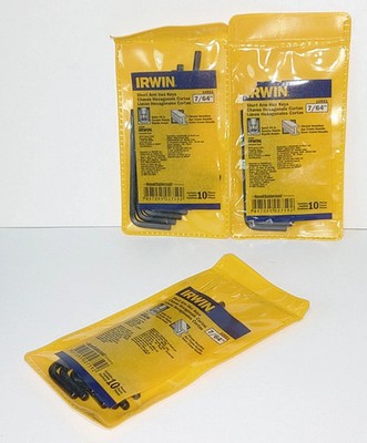 Share Irwin 7/64'' Short Arm Hex Keys 10551 Lot of 30 Free Shipping