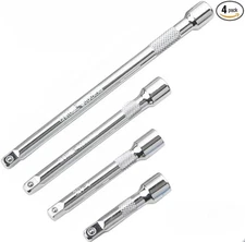 4PCS 1/4" Socket Extension Set, Drive Socket Quarter Inch Wrench Ratchet Extens