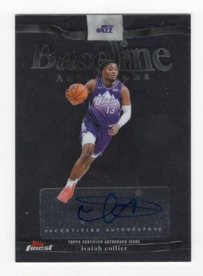 2025-26 Topps Finest Baseline Isaiah Collier Auto #BA-IC Autograph