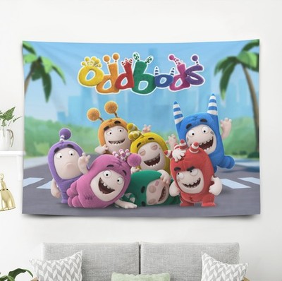 Oddbods Wall Hanging Tapestry Bedroom Dorm Decor Perfect Birthday Gift