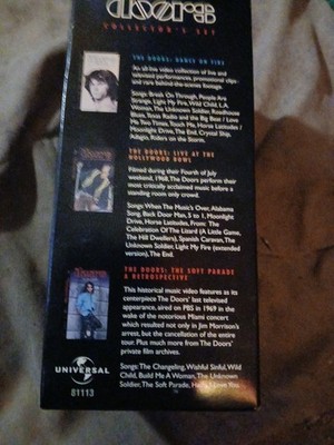 The Doors Collector 3 VHS Box Set Performaces Interviews + Greatst