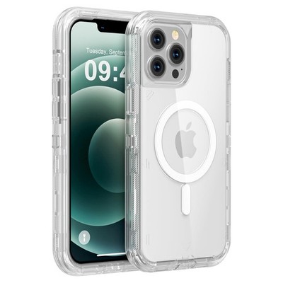 for iPhone 12 Pro Max Case, Compatible with MagSafe, Heavy Duty Shockproof Pr...
