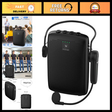 Portable Voice Amplifier with Bluetooth, Wireless Microphone Headset, 15W Speake