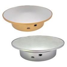 Tavolo espositivo espositore rotante elettrico per torta di scarpe da