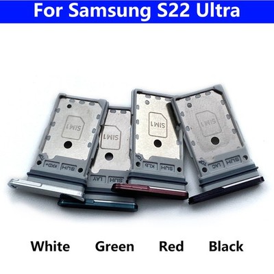 For Galaxy S22 Ultra 5G SM-S908 Dual SIM Card Tray Holder Slot Replacement Parts