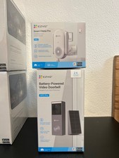 Image of EZVIZ HP3 Pro 2K Battery-Powered Video Doorbell with Solar Panel & Chime