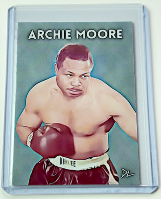 Archie Moore Limited Edition Artist Signed  Boxing Legend  Trading Card 2/10