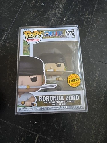 Funko Pop! One Piece Roronoa Zoro #1775 Chase Vinyl Figure W/ Pop Protector
