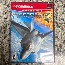 Namco Ace Combat 04 Shattered Skies Greatest Hits PS2 Manual Multiplayer E