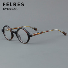 Acetate Frame 135MM Round Eyeglasses Men Women Fashion Full Frame Glasses Hot