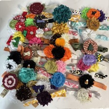 Baby Toddler Headband Hairbow LOT 50 Holidays Everyday Colorful Elastic