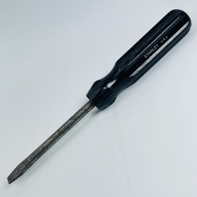 VTG Stanley USA Bell System E 10'' Flathead Screwdriver Collectible Tool 3/8Blade