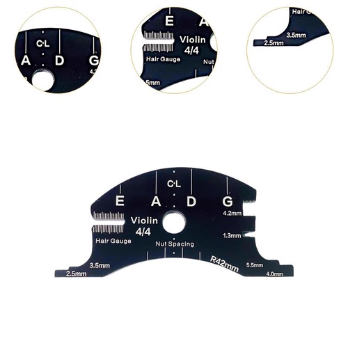 4/4 Violin Bridge Repair Template Precision Maintenance - Picture 5 of 6