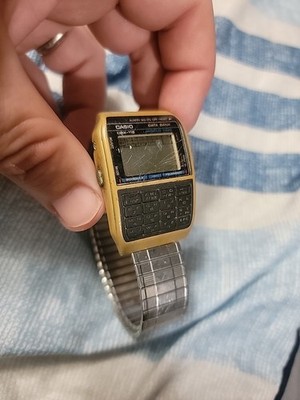Vintage Casio Data Bank Calculator Watch DBX-112   Untested 