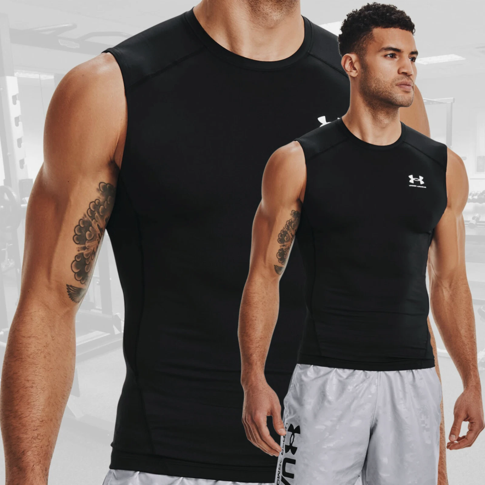 Under Armour Men's UA HeatGear Compression Shirt, Sleeveless, Free Shipping