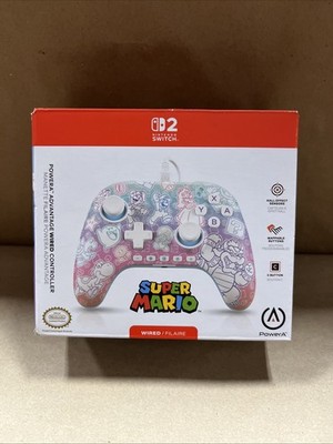 PowerA Advantage Wired Controller for Nintendo Switch 2 Mushroom Kingdom