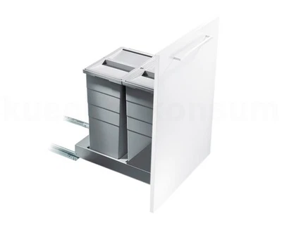 Hailo Abfallsammler Bottom-Mount 2x 29 Liter Mülleimer Abfalleimer Abfallsystem - Bild 1 von 4