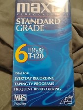 Maxell 214016 120 Minute Gx Silver Video Tape New Sealed  